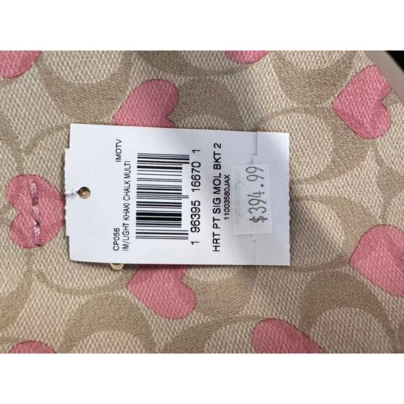 Coach CP056 Mollie Bucket Bag 22 In Signature Canvas IN Khaki Multi - Picture 10 of 10